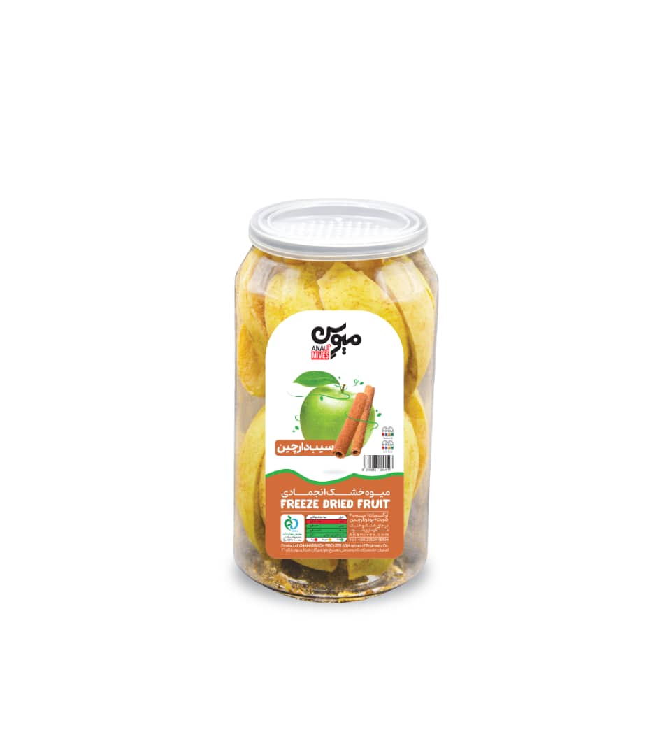 Freeze dried Apple flavored with cinnamon